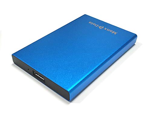 ManxData Disco duro externo portátil azul de 250 GB USB 3.0 para uso con Windows PC, Mac, Smart TV y PS4