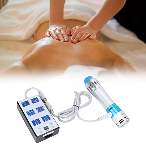 Máquina de Terapia de Ondas de Choque ED, Masajeador Corporal Extracorpóreo de Ondas de Choque para Aliviar el Dolor Muscular con 7 Cabezales de Masaje, Tratamiento de Ondas de Choque Euipment(#4)