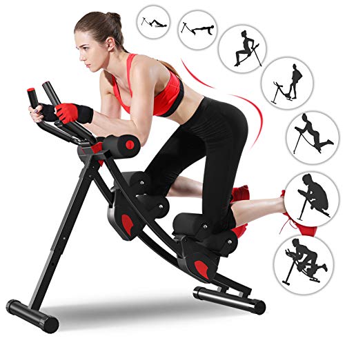 Máquina para Abdominales, Enow 11 en 1, Equipo de Entrenamiento de Abdominales Plegable, máquina de Ejercicio de Entrenador de Abdominales Ajustable en Altura, Entrenadores de Fitness y Abdominales