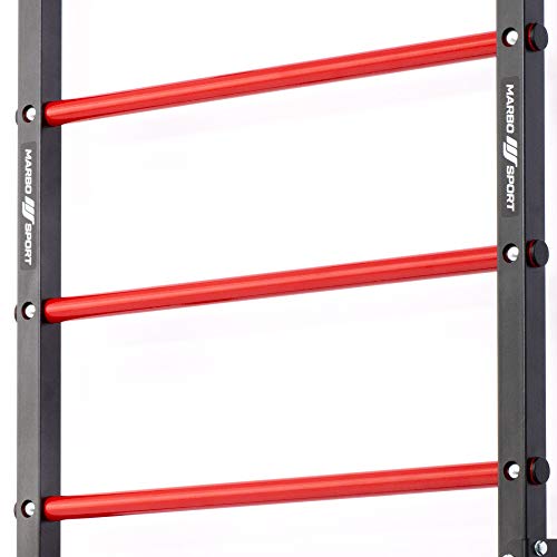 Marbo Sport Barras de Pared para Gimnasia de Pared 230 x 81 cm MH-U204 | Made in EU