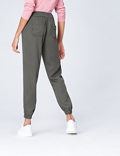 Marca Amazon - find. Pantalones Mujer, Grau (Grey), 42, Label: L