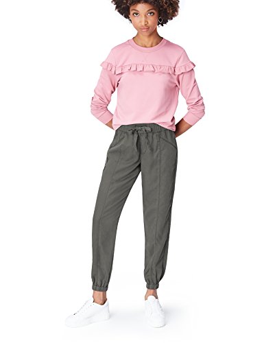 Marca Amazon - find. Pantalones Mujer, Grau (Grey), 42, Label: L