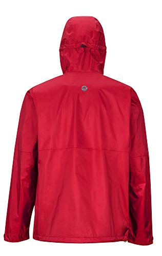 Marmot Precip Eco Plus Jacket Chubasquero Rígido, Chaqueta Impermeable, A Prueba De Viento, Impermeable, Transpirable, Hombre, Team Red, S