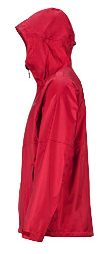 Marmot Precip Eco Plus Jacket Chubasquero Rígido, Chaqueta Impermeable, A Prueba De Viento, Impermeable, Transpirable, Hombre, Team Red, S