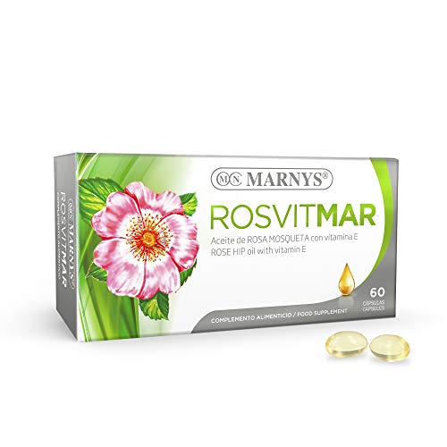 MARNYS Rosvitmal Perlas de Aceite de Rosa Mosqueta con Vitamina E 60 Cápsulas