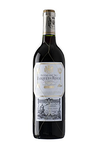 Marqués de Riscal - Vino tinto Reserva Denominación de Origen Calificada Rioja, Variedad Tempranillo, 24 meses en barrica - Estuche 2 botellas x 750 ml - Total: 1500 ml