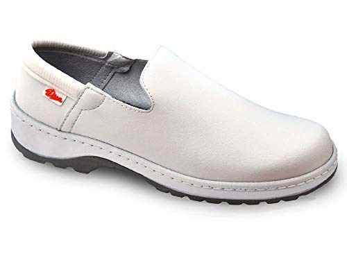 Marsella Blanco Talla 45 Marca DIAN, Zapato de Trabajo Unisex Certificado EN ISO 20347.