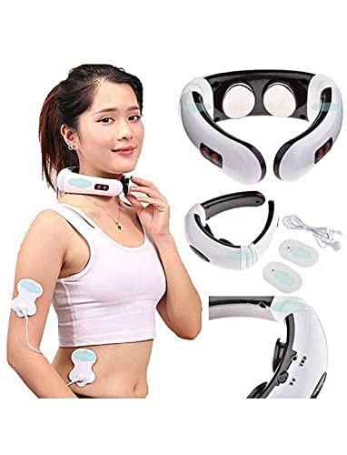 Masajeador de cuello - Masajeador cervical - Masajeador eléctrico de cuello con 6 modos de masaje - Dispositivo relajante zona cervical