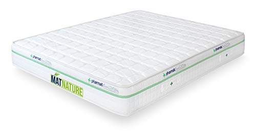 Matnature Colchón Modelo Pharmat | Colchón 25 cm Altura | Colchón Extra Adaptabilidad y Firmeza | Colchón Antibacterial | Colchón Viscoelástico | Todas Las Medidas (90 x 190 cm)