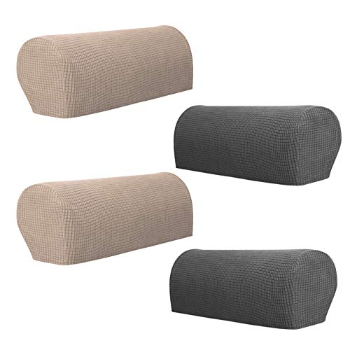 Matogle 2 PCS Par Funda para Reposabrazos de Sofá Protector Extraíble para Brazos de Sillones Cubierta Elástica de Apoyabrazos para Sofá Sillas