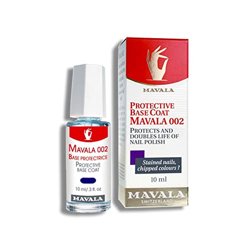 Mavala 002 Base de Manicura Protectora de Doble Acción que Protege las Uñas y Alarga la Duración del Esmalte, 10 ml