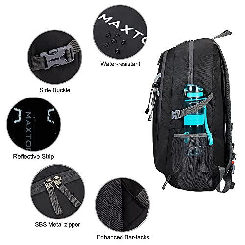 MAXTOP Mochilas ligeras plegables de viaje Unisex Mochila de 40L Mochila de viaje Senderismo Senderismo Mochila impermeable para senderismo Bicicleta Mujeres Hombres