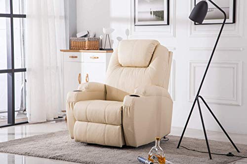 MCombo 7061 - Sillón de relax eléctrico con función de vibración y calefacción