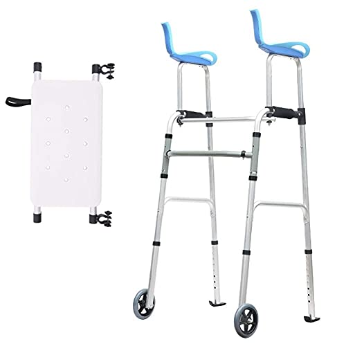 Medical Rolling s para Personas Mayores, con Asiento, reposabrazos y Ruedas, Soporte de Altura Ajustable, para Personas Mayores Altas (Estilo: Style1)