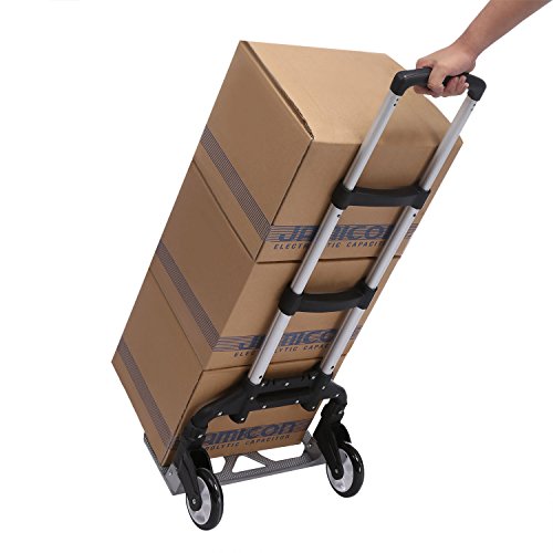 Meditool Carretilla Plegable Aluminio, 70 kg Folding Hand Truck,Carretilla de Transporte, Carretilla de Mano