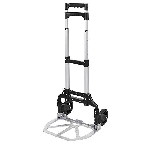 Meditool Carretilla Plegable Aluminio, 70 kg Folding Hand Truck,Carretilla de Transporte, Carretilla de Mano