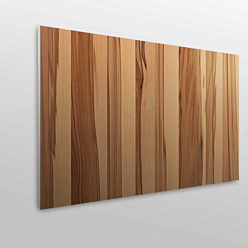 MEGADECOR Cabecero Cama PVC Decorativo Económico Textura Madera Cerezo Sapelly Vetas Verticales Varios Tamaños (150 cm x 60 cm)