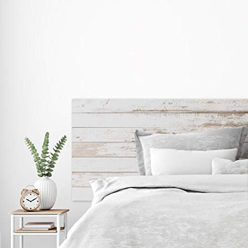 MEGADECOR Cabecero Cama PVC Decorativo Económico Textura Madera Vieja Varias Medidas (150cm x 60cm)