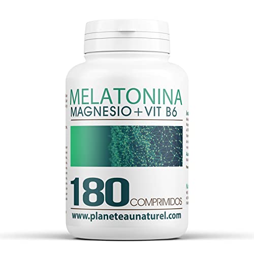 Melatonina 1mg - Magnesio y Vitamina B6-180 comprimidos