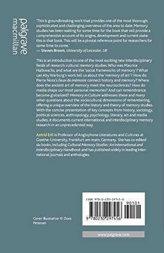 Memory in Culture (Palgrave Macmillan Memory Studies)