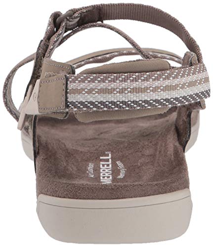 Merrell District Mendi Backstrap, Sandalias de Talón Abierto para Mujer, Marrón Brindle, 38 EU