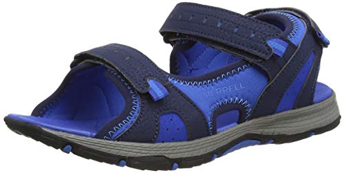 Merrell Sandalias con tira al tobillo Panther 2.0 para niños, unisex, azul marino, 37 EU