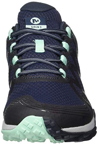 Merrell Siren 3 GTX, Zapatillas de Senderismo Mujer, Azul (Navy/Dragonfly), 38.5 EU