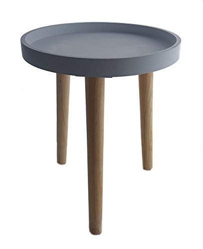 Mesa auxiliar de madera, decorativa, de 36 x 30 cm, pequeña, para sofá