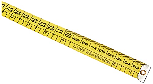 Metrica 22091 Cinta SASTER 1,5M Bicolor 20 mm, Amarillo