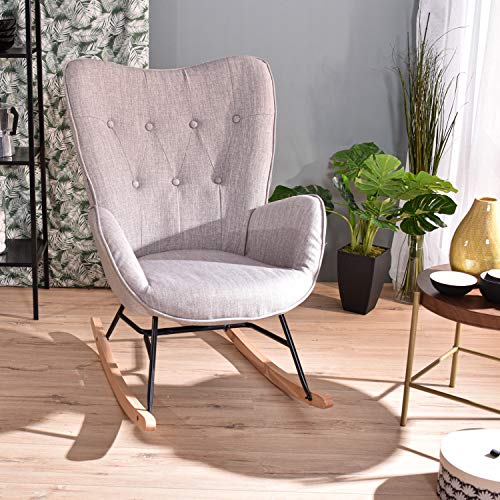 MEUBLE COSY Sillón Mecedora Moderna Sillas Relax De Salón Dormitorio Comedor