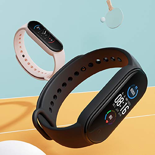 Mi Band 5 Soporte 100+ dial de Tema Pantalla dinámica en Color de 1.1"50 Metros de Carga magnética a Prueba de Agua