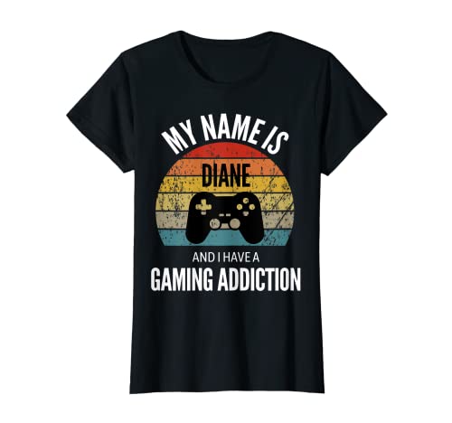 Mi nombre es Diane y tengo una adicción a los juegos Camiseta