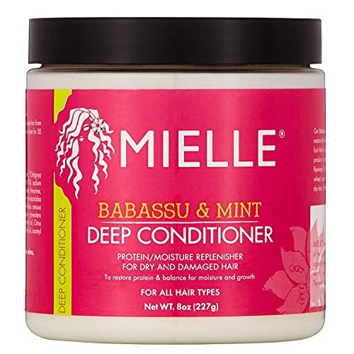 Mielle Organics Acondicionador de aceite de babasú y menta, 240 ml