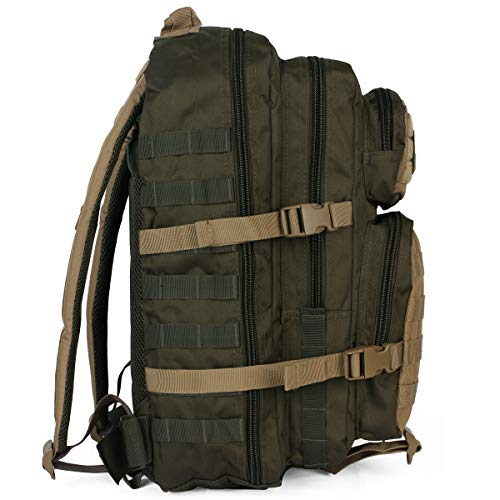 Mil-Tec US Assault Mochila Grande Ranger Green/Coyote