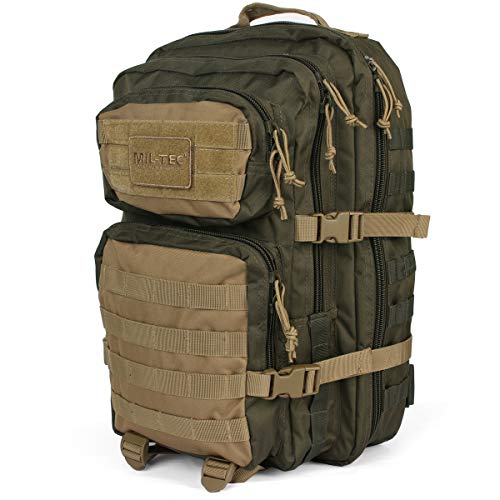 Mil-Tec US Assault Mochila Grande Ranger Green/Coyote