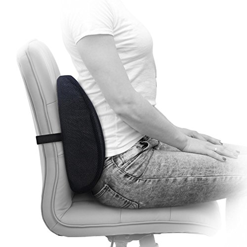 Milliard Cojín Lumbar; Cojín de Silla Oficina Respaldo de Espuma de Memoria, Ergonómico Soporte, Espalda Soporte para Postura en el Coche y Oficina