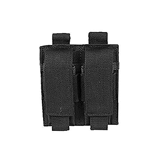 Miltec - Portacargadores Doble para Pistola Negra (fijación Molle), Unisex, Talla única