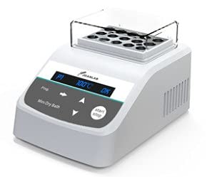 Minibox Un baño de metal de laboratorio a temperatura constante, incubadora digital, baño de agua termostático digital con calentador para incubadora de baño seco de laboratorio (enchufe de la UE)