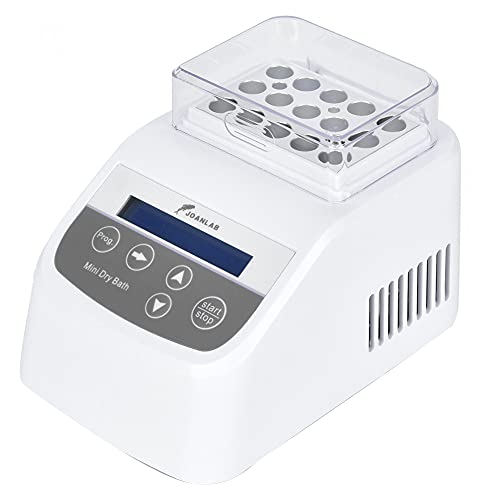 Minibox Un baño de metal de laboratorio a temperatura constante, incubadora digital, baño de agua termostático digital con calentador para incubadora de baño seco de laboratorio (enchufe de la UE)