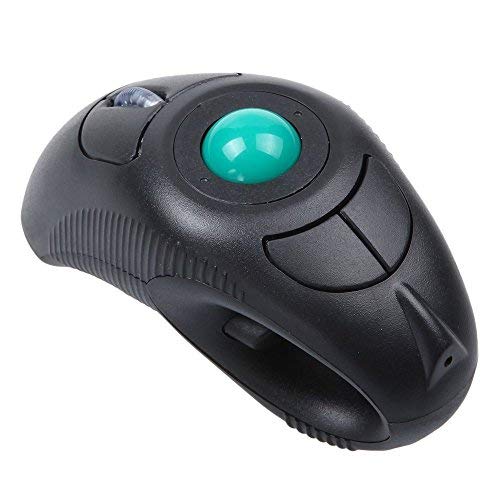 Minidiva Wirelss - Ratón de mano con USB2.0 Trackball para usuarios zurdos y diestros para Windows XP/Vista/7 y Mac OS, color M-2