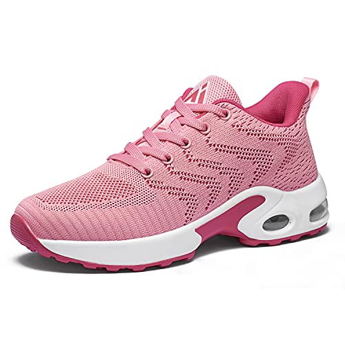 Mishansha Zapatillas Deportivas de Mujer Aire Cordones Calzado de Deporte Transpirable Antideslizante Zapatos Running para Correr Caminar Trabajar Fitness Sneakers 36-42