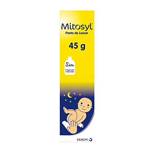 Mitosyl - Crema pañal noche - Pasta lassar 45 g - Previene las irritaciones del pañal y protege la piel