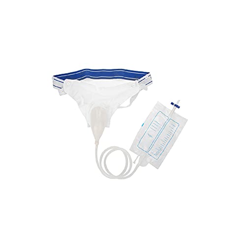 MKNIUA Colector de orina de silicona, transpirable, reutilizable, colector de orina portátil para incontinencia urinaria, incontinencia urinaria, 3 tipos opcionales para hombres y mujeres (masculino)