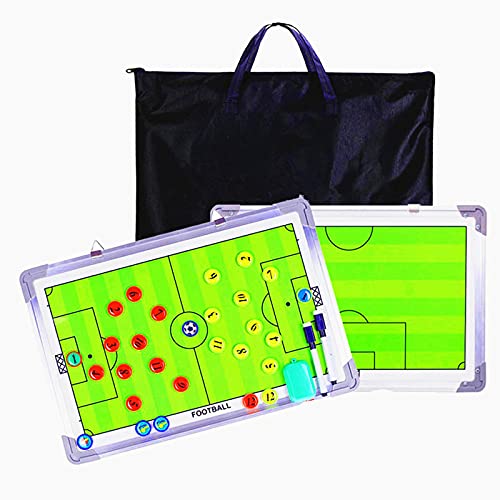 MKNZOME Pizarras de Tácticas para Entrenadores Futbol Tablero, Táctico de Fútbol Pizarra, Tactica Futbol Magnetica Tablero Entrenamiento Kit, para el Entrenamiento de Fútbol, Los Partidos