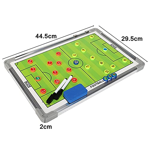 MKNZOME Pizarras de Tácticas para Entrenadores Futbol Tablero, Táctico de Fútbol Pizarra, Tactica Futbol Magnetica Tablero Entrenamiento Kit, para el Entrenamiento de Fútbol, Los Partidos