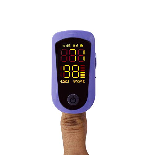 Mobiclinic, MD300C13, Pulsioxímetro de dedo, Oxímetro de pulso, Oxímetro dedo digital, Pulsómetro con pantalla LED, Frecuencia cardíaca, Medición SpO2, Medición saturación de oxígeno en sangre