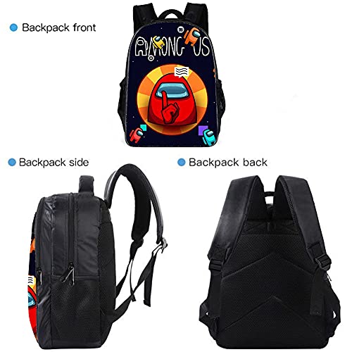 Mochila Entre Nosotros Hot Game Mochila Estampada Mochila De Escuela Primaria Material De Poliéster Negro Adecuado Para Que Los Niños Y Niñas Vayan A La Escuela Y Salgan A Usar