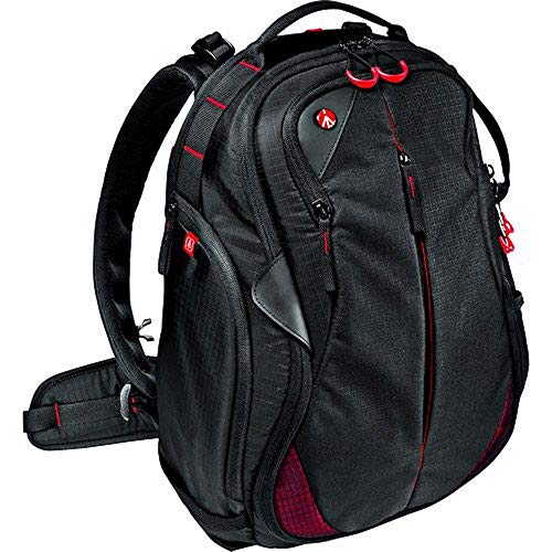 Mochila Manfrotto Bumblebee-130 PL para Cámaras Fotográficas y de Vídeo Profesionales, sin Espejo, Reflex y Accesorios, con un Bolsillo para PC de 15" y un Divisor Interno - Nigro