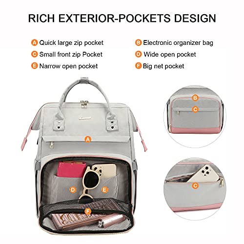 Mochila para ordenador portátil para mujer, mochila de trabajo, bolsa de viaje, bolsa de escuela de enfermería