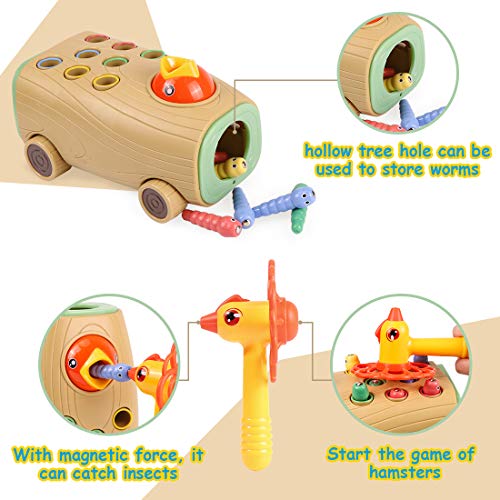 Montessori Juguetes Aprendizaje,Juego Infantil Magnetico Colores Que Desarrolla Habilidades Cognitivas,Juguetes Montessori 1+ Años,Regalo de Cumpleaños,Juegos Educativos de Granja Infantiles Ejercicio